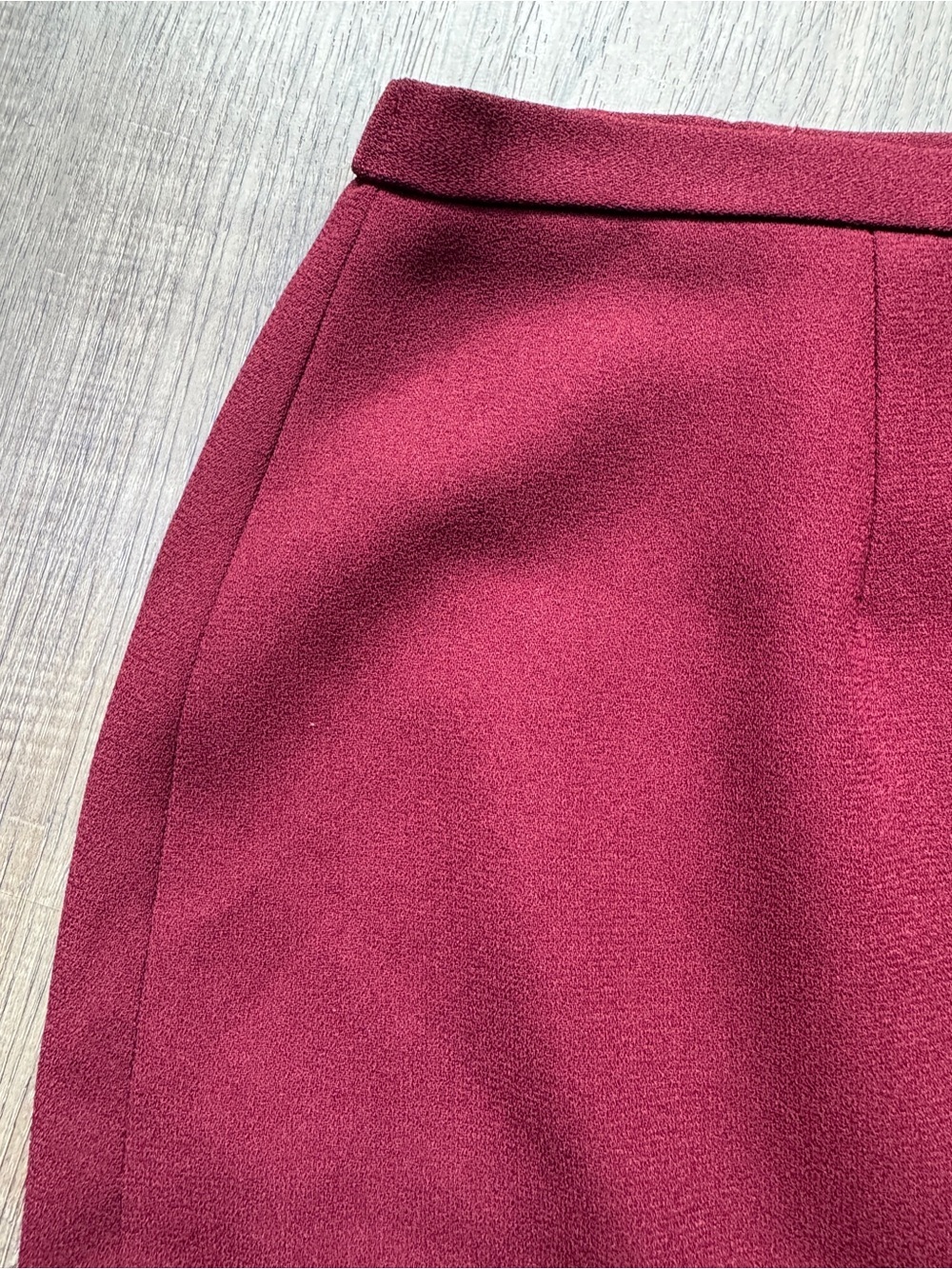 Vintage Karen Scott Burgundy Wine Maxi Skirt - Size 14 - Picture 5 of 13